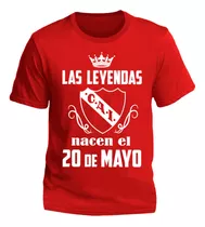 Remera Independiente Cumpleaños Fecha Personalizada Leyenda