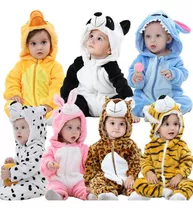 Pijama Macacão Infantil Bicinho Fantasia Inverno Animais