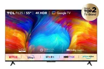 Televisor Tcl Led 55 Smart Tv 4k Ultra Hd + Google Tv
