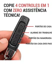 Controle Slim Portão Alarme 4x1 Copiador Duplicador 433mhz