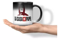 Taza Magica Cambia Color La Casa De Papel 11 Onzas