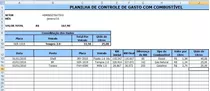 Planilha De Controle De Gasto De Combustível De Veículos 