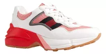 Tenis Gucci Rhyton White Pink 645771 Para Mujer Originales