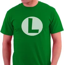 Camiseta Masculina Games Luigi Mario Bros Lançamento 2019
