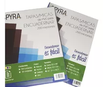 Tapas/micas Para Encuadernar  200 Micrones, Marca Spyra 