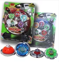 Kit  Beyblade Metal Mas 4 Bico Extra 2 Lançador Mas Arena 