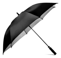 Guarda-chuva Portaria Grande Com Proteção Solar Estrutura De Fibra Refoçada Cor Preto Qualidade Fazzoletti