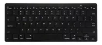 Teclado Android Pc Sem Fio Bluetooth Keyboard - Preto