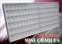Estante 120 Nichos Bonecos Playmobil Super Mario Mini Craque