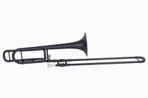 Trombón C/ Transpositor Plástic Negro Bb/f Parquer Ptt-200bk