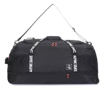 Bolso Rebatible Diseño Viajes Valija Carro Ruedas Comodo Color 16188 Negro Liso