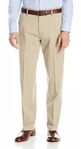 Estibadores Pantalon Caqui Con Frente Liso Con Cintura Ajust