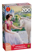 Puzzle 200 Peças A Princesa E Seus Unicórnios