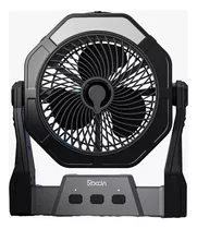 Ventilador Recargable De Batería 8  Rociador Neblina Luz Led