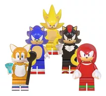 Boneco Lego Blocos De Montar Sonic Kit Com 5 Personagens 