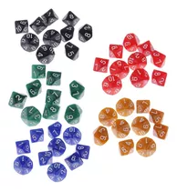 Conjunto De Dados D10 Dez Faces Rpg Vampiro