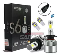 Kit Cree Led S6 10ma Generación 32000 Lumenes H1 H3 H7 H8 H9 H10 H11 H16 H27 Hb3 Hb4 Golf Prisma Cruze + 2 Led Posicion 