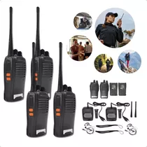 Kit 4 Radio Walk Talk Comunicador 16 Ch 12km Baofeng 777s Ht