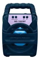 Parlante Ditron Ms1663bt Portátil Con Bluetooth  Negro 5v