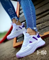 Zapatos Tenis Botas Deportivas 4d Para Damas Mujeres