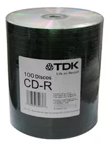 Cd-r Virgen Tdk Estampado 700mb 80min 52x Bulk X 10 Unid