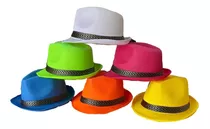 Combo Gorro Tanguero Fluor X 10 Sombreros Guapo Tango Fluo