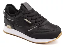 Zapatillas Topper Oldi Kids Negro / Beige Humus Diseño De La Tela Liso Talle 25 Ar