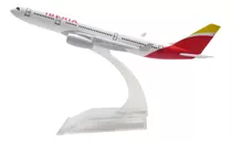 Avião Comercial Airbus / Boeing - Miniatura De Metal - 15cm Cor Iberia Linhas Aereas - Airbus A330