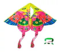 Barrilete Mariposa Grande Cometa De Tela De 80 Cm