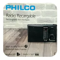 Radio Portatil Philco Mp3 Usb Sd Radio Fm/am 220v O Pilas D