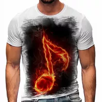 Camiseta Áudio Musica Eletro Som Nota Musical 3 A