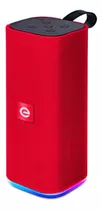 Caixa De Som Bluetooth Portátil Multimídia Fm Sd P2 Usb Mic Cor Vermelho