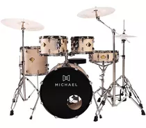 Bateria Michael Acústica Legacy Dml420 Warn Royal Blanc