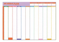 Planner Anual De Pared Planificador Organizador Calendario