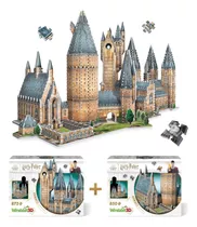 2 Quebra-cabeças 3d Harry Potter Hogwarts Wrebbit