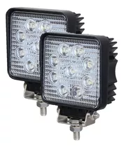 Pack X2 Focos Led Para Autos 27w Neblinero Barra Led 4x4