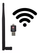 Antena Adaptador Wireless Wi-fi Usb 2.0 600 Mbps Usb S/ Fio