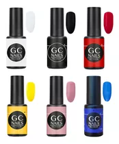 Gel Semipermanente 1 Paso Gc Nails , Gama 6 Pzs , A Elegir