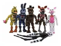 Juego De 6 Muñecas Five Nights At Freddy's Articulated + Bol