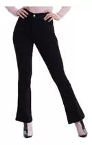 Pantalon Jean Oxford Mujer Tiro Alto Elastizado Calce Perfec