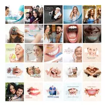 140 Artes Mídias Sociais Dentista Editáveis Photoshop