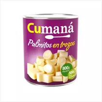 Palmitos En Trozos Cumana Lata X 800 Gr