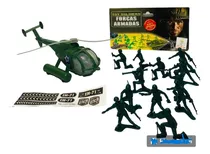 Gulliver Forças Armadas Helicóptero + Soldados Brasileiros