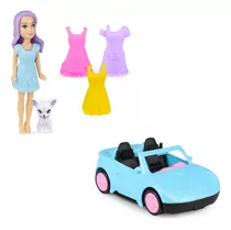 Boneca Com Carrinho Troca Vestidos Bichinho