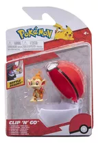 Boneco Pokémon Chimchar + Pokéball