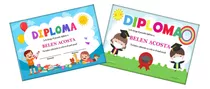 Kit Imprimible Diplomas Infantiles Niños 25 Modelos Editable