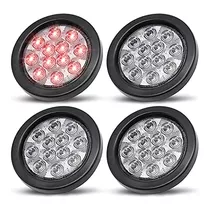 Luces De Freno Redondas Led Claras De 4 Pulgadas Lente ...