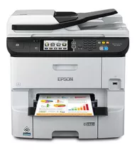 Impresora A Color  Multifunción Epson Workforce Pro Wf-6590 Con Wifi Gris Y Negra 100v/240v