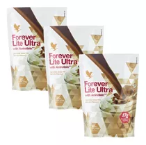 Pack 3 Forever Lite Ultra Batido Proteína Vegetal Chocolate
