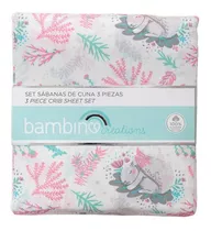 Set  Sabanas De Cuna Bambino  Ardilla Blanco